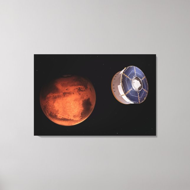 Spacecraft Carrying The Perseverance Rover Canvas Print (Front)