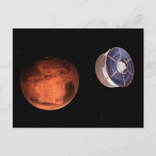 Spacecraft Carrying The Perseverance Rover Postcard (Front)