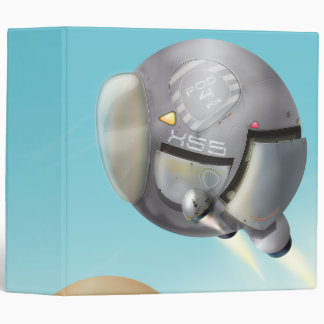 Spacecraft flying through a planet binder