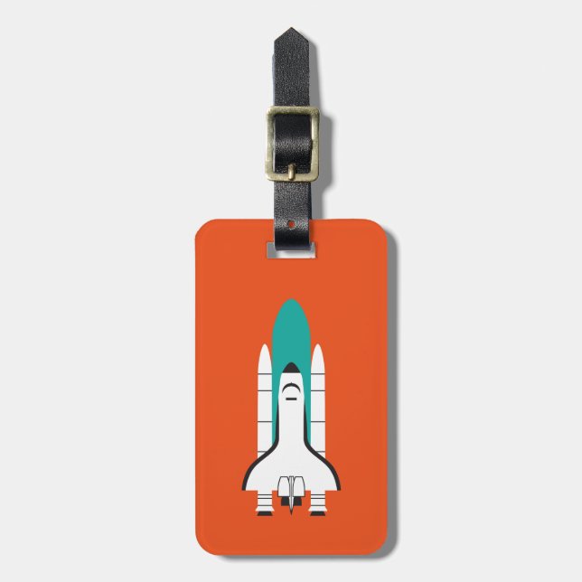 spacecraft luggage tag (Front Vertical)