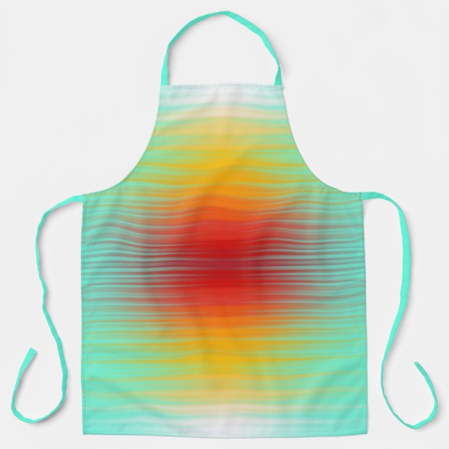 Spacecraft Reentry Plasma Field Colours Abstract  Apron (Front)