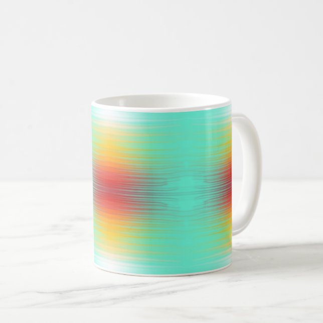 Spacecraft Reentry Plasma Field Colours Abstract  Coffee Mug (Front Right)
