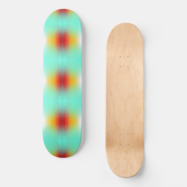 Spacecraft Reentry Plasma Field Colours Abstract  Skateboard (Front)