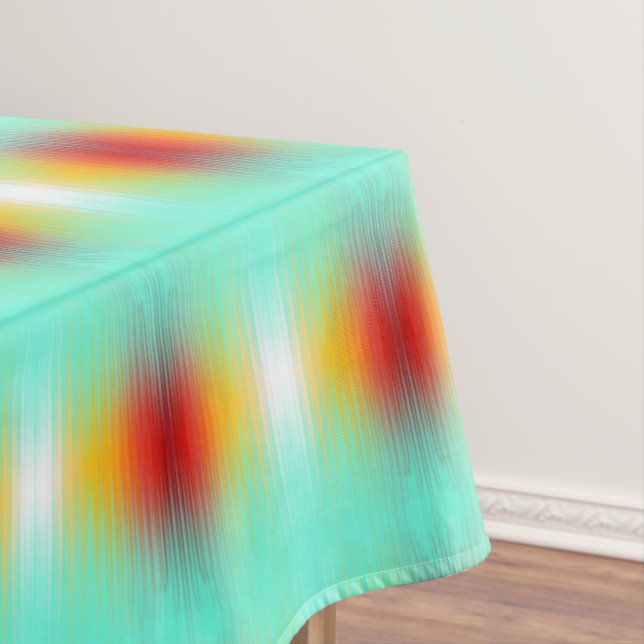 Spacecraft Reentry Plasma Field Colours Abstract  Tablecloth (In Situ)
