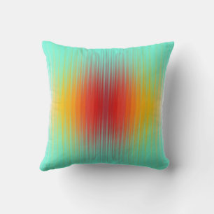 Spacecraft Reentry Plasma Field Colours Abstract  Throw Pillow