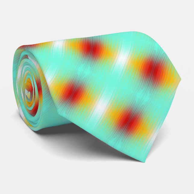 Spacecraft Reentry Plasma Field Colours Abstract  Tie (Rolled)