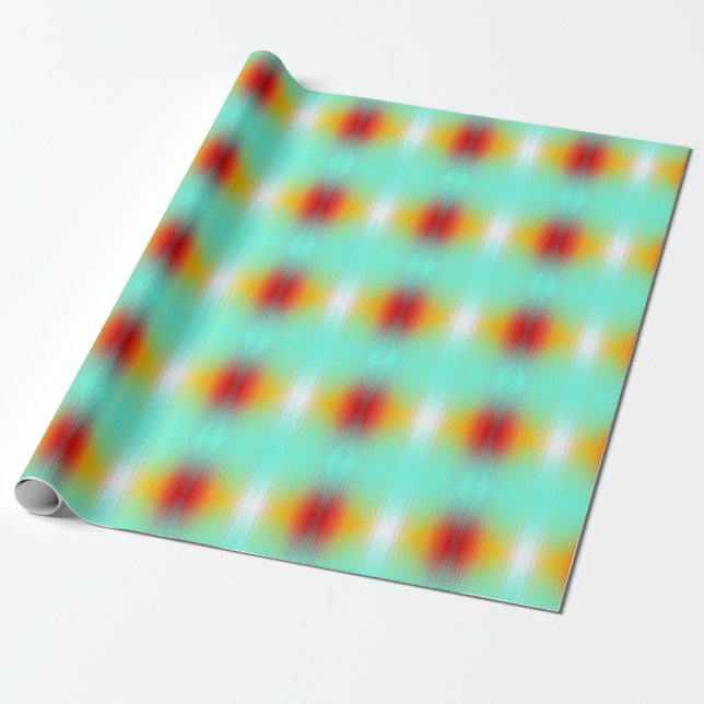 Spacecraft Reentry Plasma Field Colours Abstract  Wrapping Paper (Unrolled)