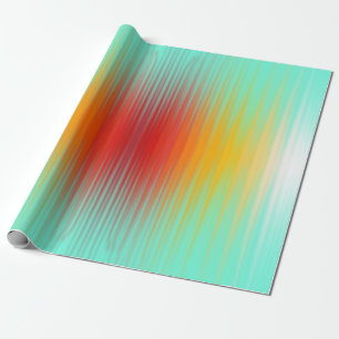 Spacecraft Reentry Plasma Field Colours Abstract Wrapping Paper