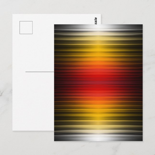 Spacecraft Reentry Plasma Field Colours Pattern Ar Postcard (Front/Back)