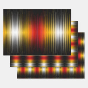 Spacecraft Reentry Plasma Field Colours Pattern Ar Wrapping Paper Sheet