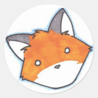 Spaced Out Fox Sticker