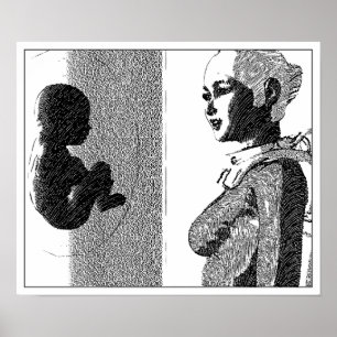 spacegirl and baby poster