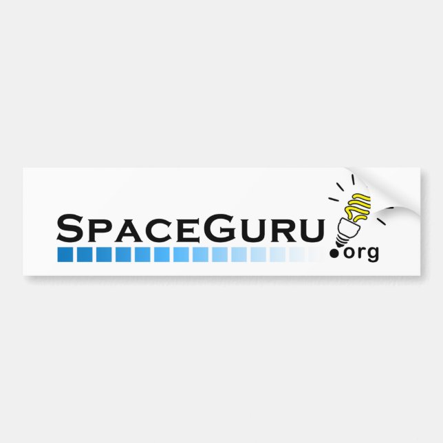 SpaceGuru Logo Bumper Sticker (Front)