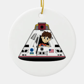 Spaceman and Capsule Ornament