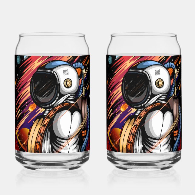 Spaceman Can Glass (Front)