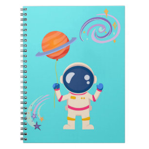Spaceman cartoon adventures. notebook