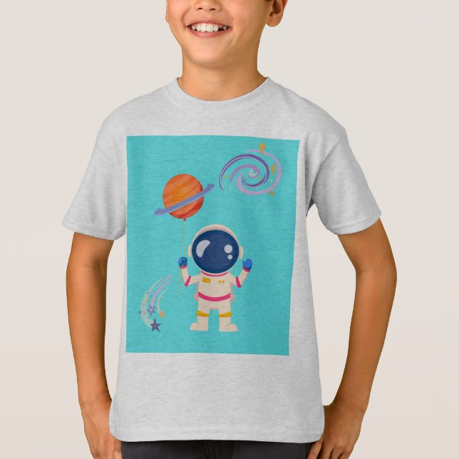 Spaceman cartoon adventures. T-Shirt (Front)
