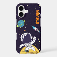 Spaceman Exploring Outer Space