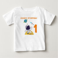 Spaceman Exploring Outer Space 1st Birthday