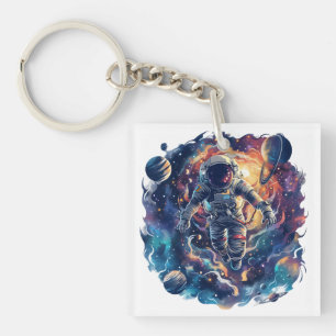 Spaceman Keychain