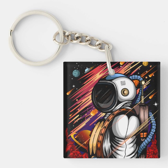 Spaceman Keychain (Front)