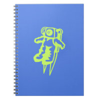 Spaceman Spiral Photo Notebook