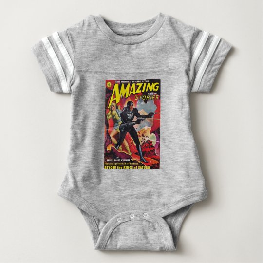 Spaceman with Two Rayguns Baby Bodysuit