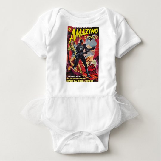 Spaceman with Two Rayguns Baby Bodysuit