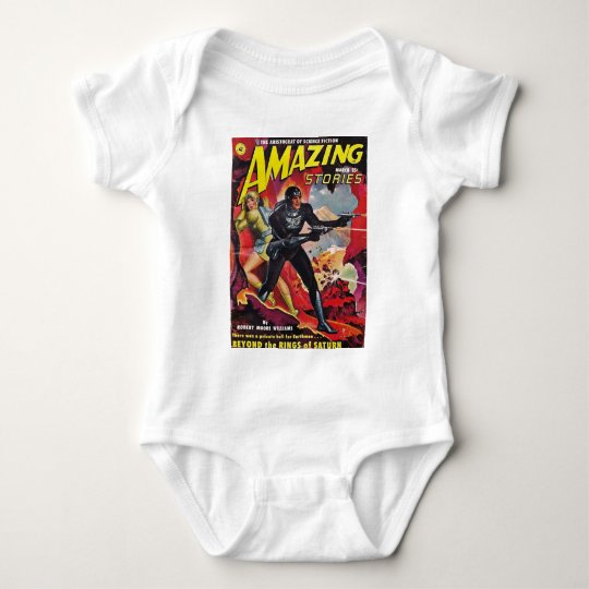 Spaceman with Two Rayguns Baby Bodysuit