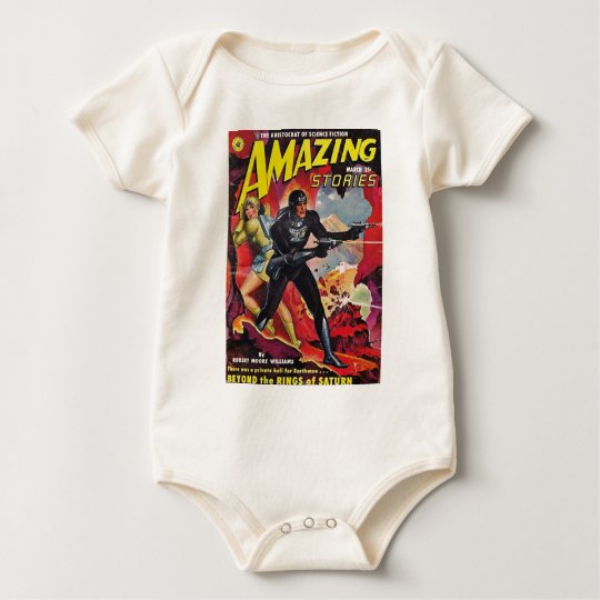 Spaceman with Two Rayguns Baby Bodysuit