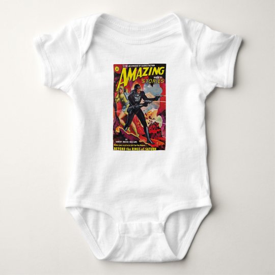 Spaceman with Two Rayguns Baby Bodysuit