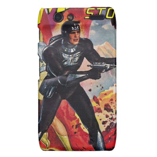 Spaceman with Two Rayguns Motorola Droid RAZR Cover