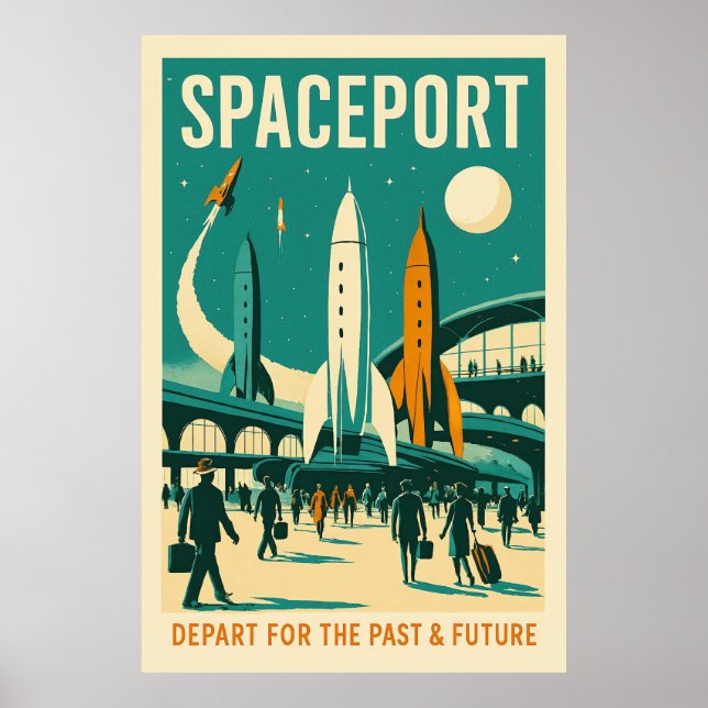 Spaceport: Depart for the Past & Future Poster (Front)