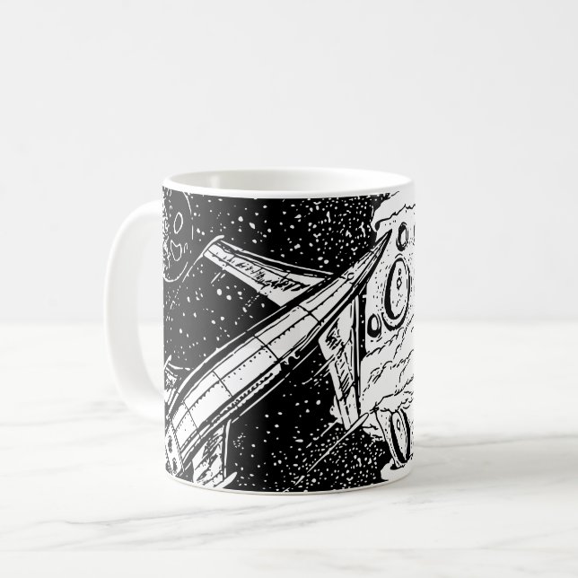Spaceship 2 coffee mug (Front Left)