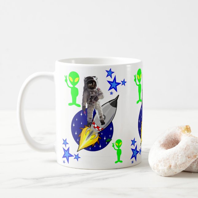 Spaceship Astronaut Mug (With Donut)