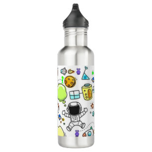 Spaceship Astronaut Water Bottle