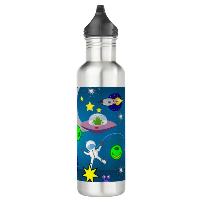 Spaceship Astronaut  Water Bottle (Right)
