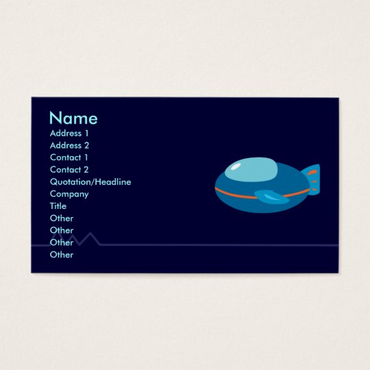 Spaceship Business Cards