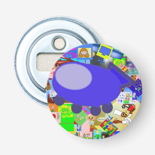 Spaceship Button Bottle Opener
