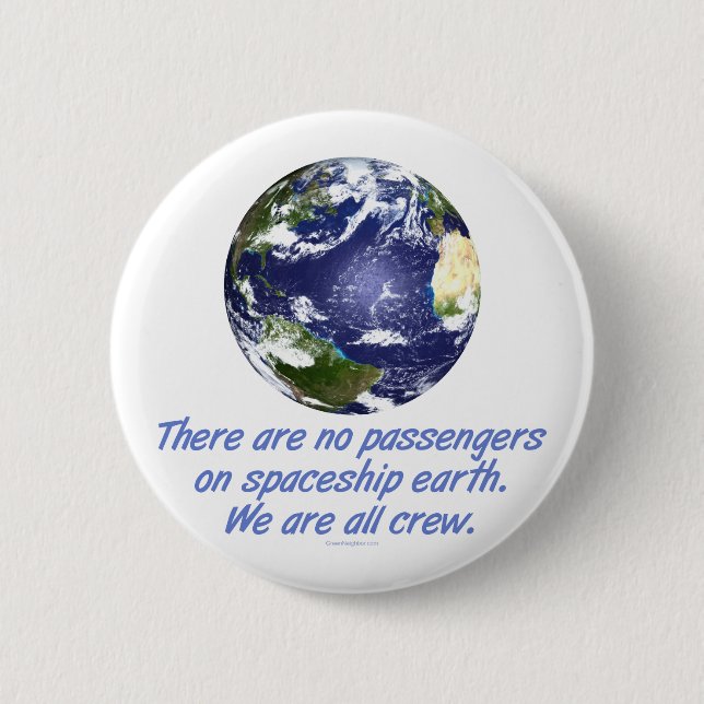 Spaceship Earth, Environment 2 Inch Round Button (Front)