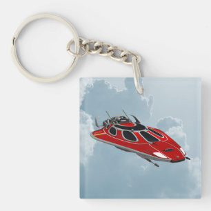 Spaceship Keychain