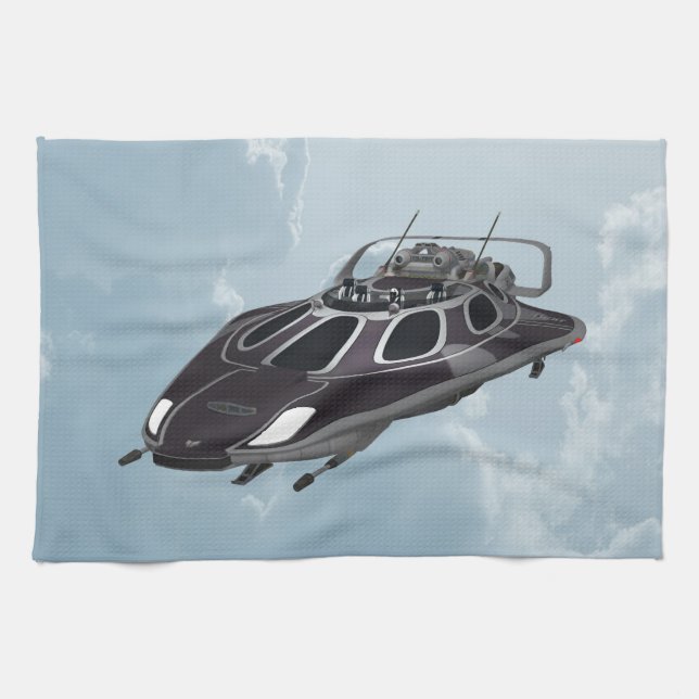 Spaceship Kitchen Towel (Horizontal)