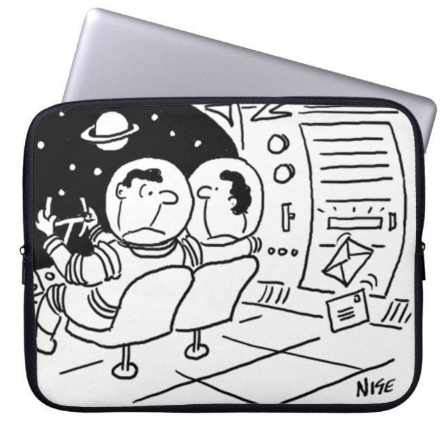 Spaceship Laptop Bag (Front)