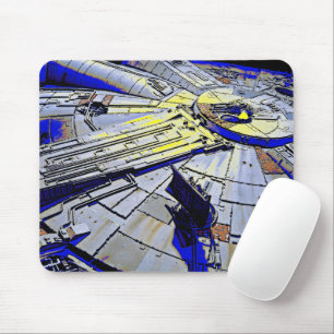 Spaceship mouse pad