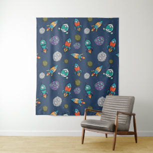 Spaceship Pattern tapestries