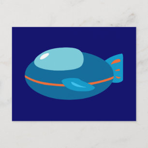 Spaceship Postcard