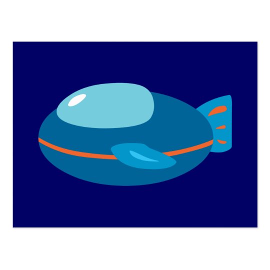 Spaceship Postcard