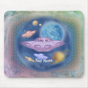 Spaceship Roadtrip  Mouse Pad