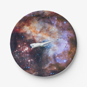 Spaceship space paper plates