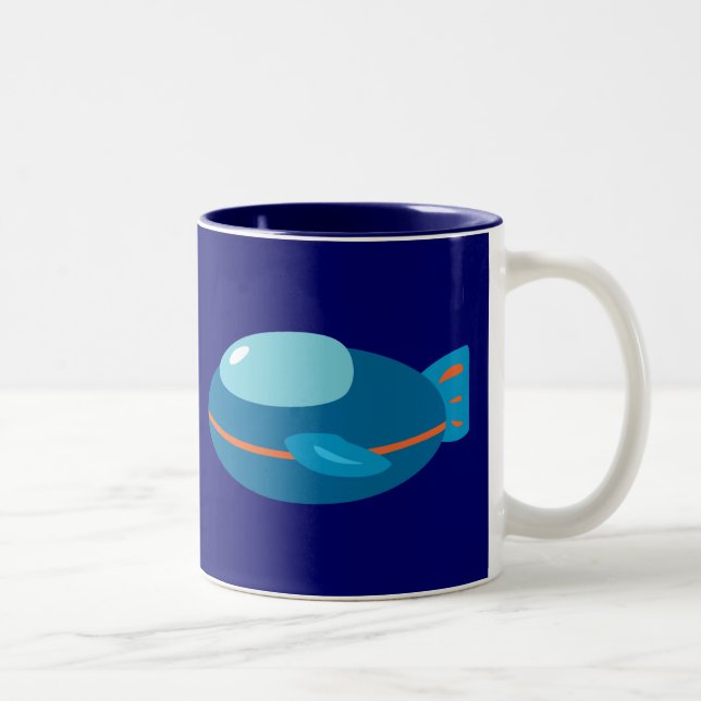 Spaceship Two-Tone Coffee Mug (Right)